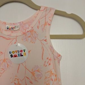 NWT Dotdotsmile Tank Light Pink w/ Flowers
